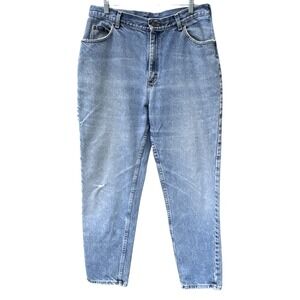 Vintage Lee Jeans Men 36x30 Light Wash Straight Leg Denim Distressed MadeUSA 90s